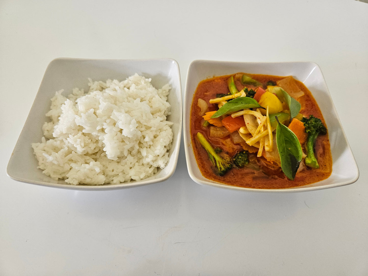 Vegansk röd curry med bambuskott