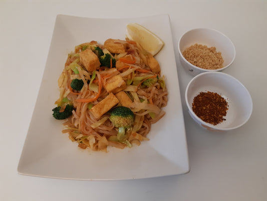 Vegansk Pad thai med tofu