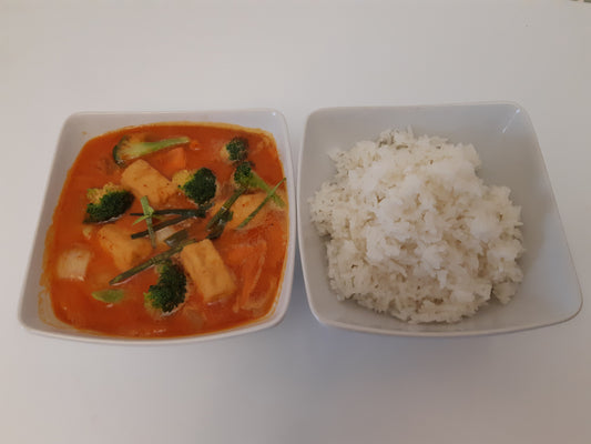 Vegetarisk paneng curry med tofu